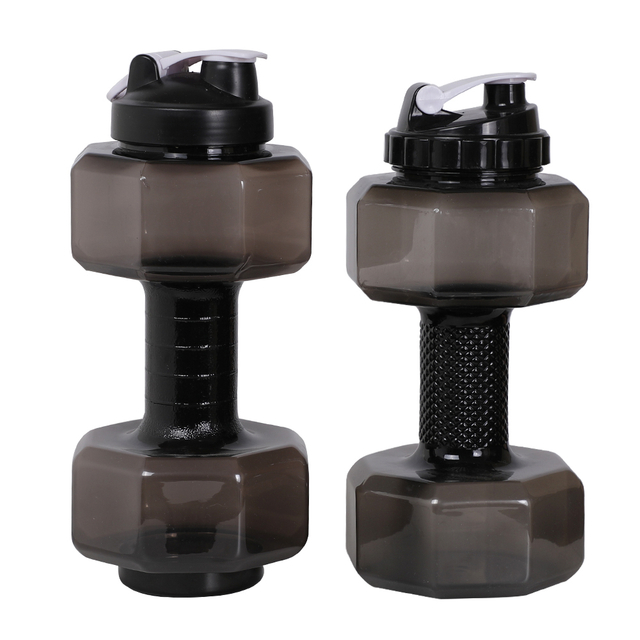 BJ-436 户外运动 75 盎司哑铃水瓶健身房大容量 PETG 运动健身锻炼水壶