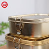 BJ-704 1.2L 镀金长方形容器防漏不锈钢饭盒 