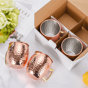 铜杯 纯铜杯 手工制作 带烤漆锤面 光滑圆唇 符合人体工学手柄 握力牢固