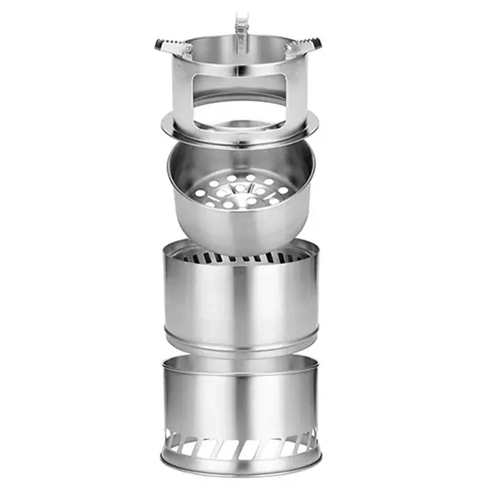 BJ-615 定制木炭柴火炉烹饪迷你无烟便携式户外不锈钢炉