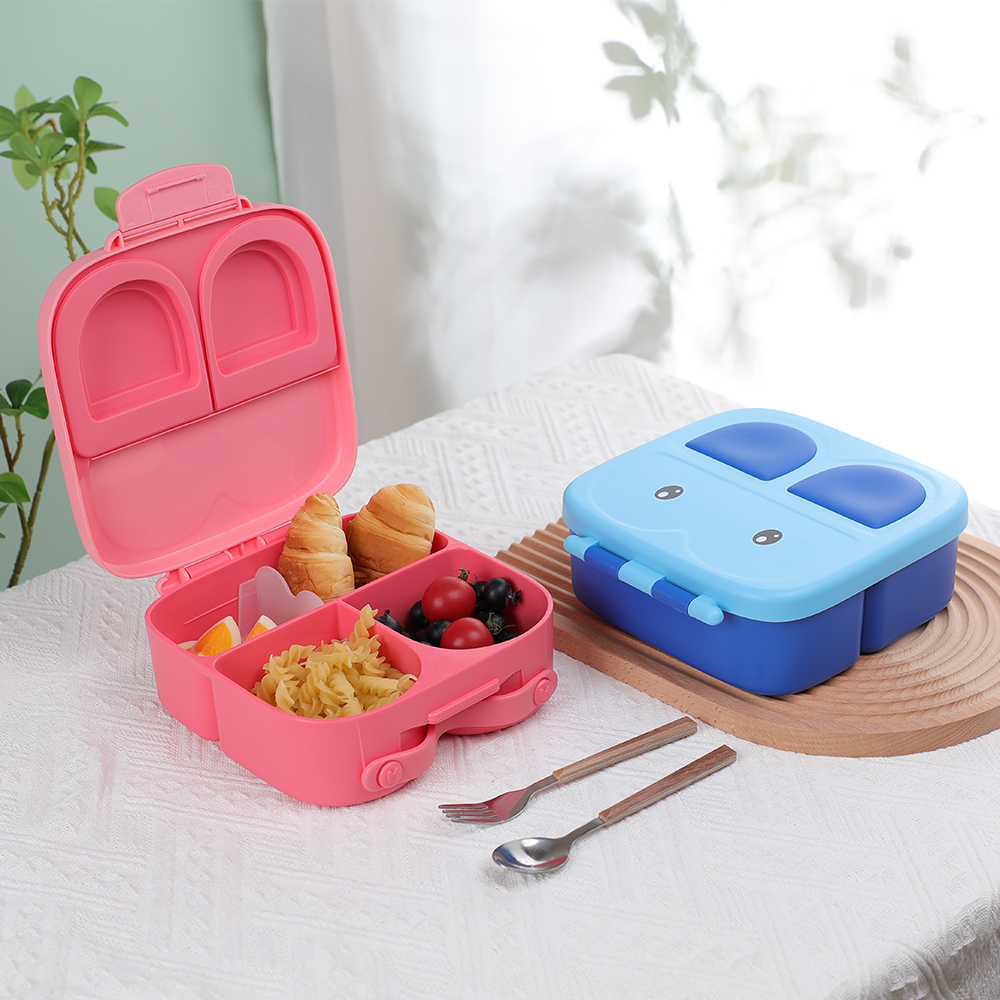 BJ-732 1700ml 3格儿童塑料便当盒