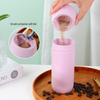  BJ-916 不易破损可重复使用隔热400ml 麦秆水杯带容器盖水瓶 