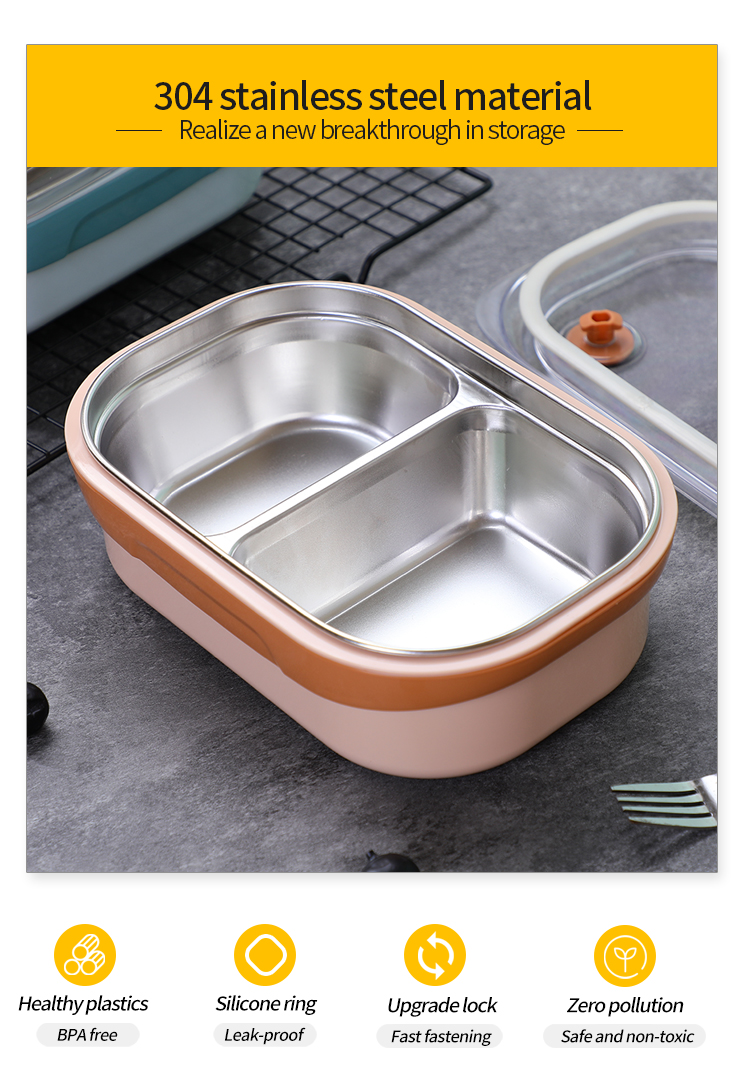 304不锈钢材质不锈钢便当盒