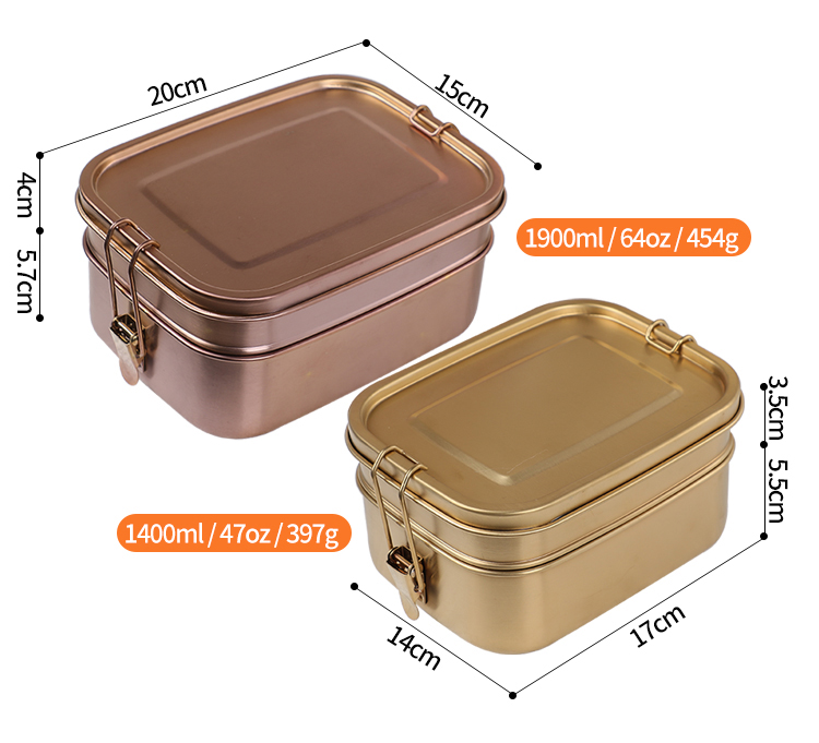 Gold-plating Bento Box 镀金便当盒