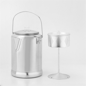 户外水壶铝制野营渗滤器咖啡食品饮料壶