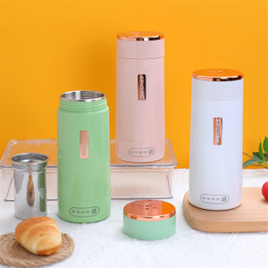 BJ-730 300ml 便携式加热杯多功能旅行开水壶l智能茶壶可调温电热水壶 