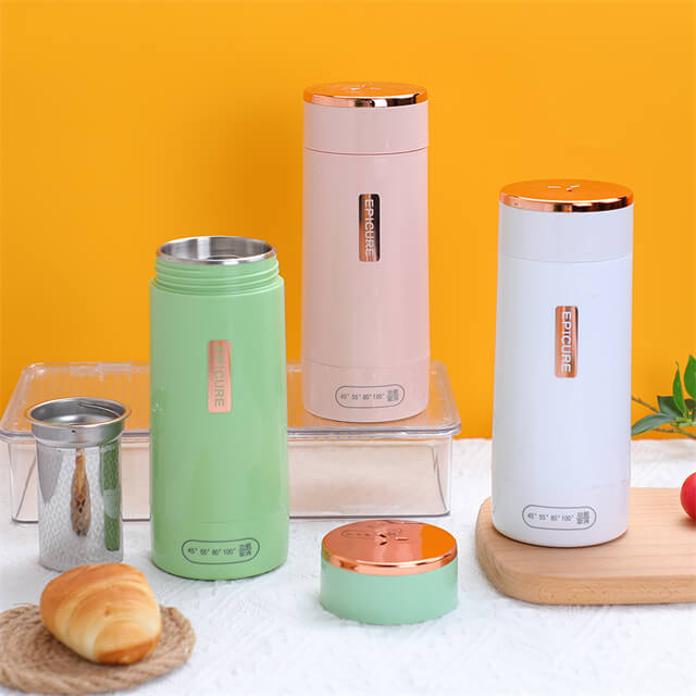 BJ-730 300ml 便携式加热杯多功能旅行开水壶l智能茶壶可调温电热水壶 