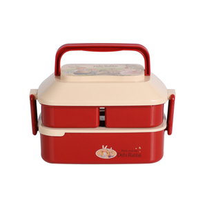 BJ-585 2层容器带餐具套装和3格便当盒