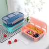 BJ-741 1300ml BPA 4 格儿童含餐具塑料午餐盒