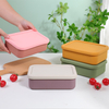 BJ-245 硅胶便当盒 可重复使用 3 隔层硅胶便当盒带盖午餐盒 