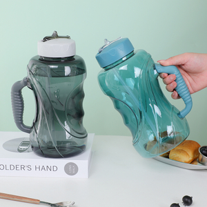 BJ-869 54 盎司 1.6L BPA 带吸管健身杯防漏大容量运动水瓶 