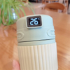 环保智能 LED 温度显示保温杯带手柄水瓶真空隔热不锈钢咖啡杯 